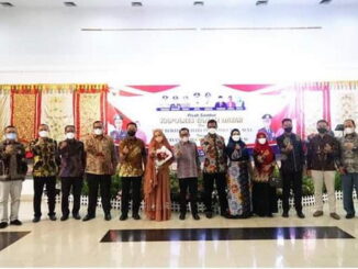 Foto bersama usai pisah sambut Kapolres Tanah Datar.