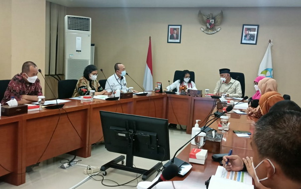 Pertemuan Gubernur Mahyeldi bertemu dengan Menteri PPPA Republik Indonesia I Gusti Ayu Bintang Darmawati.