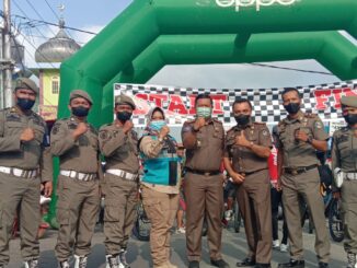 Satpol PP Ikut Serta di Gowes Situjuah Batua