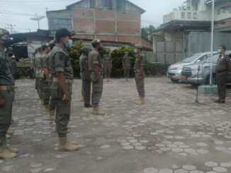 Apel sebelum kebarangkatan.