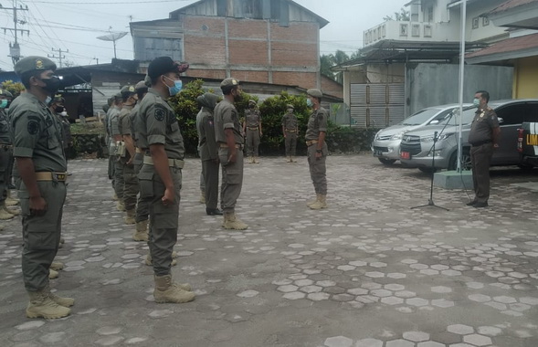 Apel sebelum kebarangkatan.