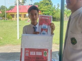 Pemilhan ketua OSIS MA Yapem Tarusan.