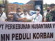 Penyerahan bantuan PT. Nusantara VI.