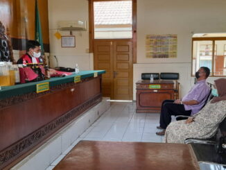 Persidangan penjualan miras di Kab. 50 Kota.