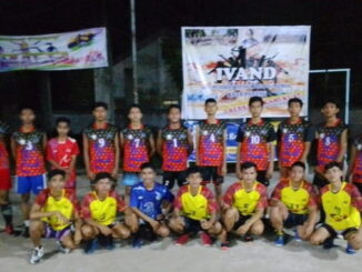 Peserta Liga Bola Voli Remaja se Kota Padang.