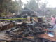 Puing rumah yang terbakar.
