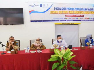 Sekretaris Daerah Kota Sawalunto Dr. dr. Hj. Ambun Kadri, MKM saat sosialisasi.