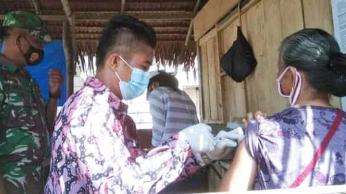 Vaksinasi Booster Frizer di Sikabaluan.