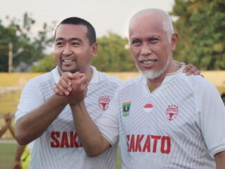 Wabub Audy Joinaldy dan Gubernur Mahyeldi.