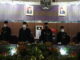 Wagub Audy Joinaldi saat menghadiri Sidang paripurna HUT Kab Sijunjung.