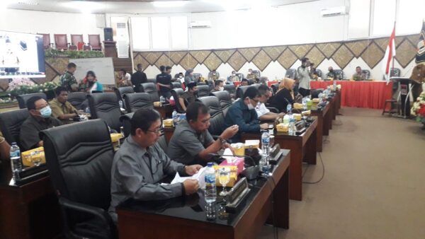 Suasana Rapat Paripurna DPRD Kota Padang.