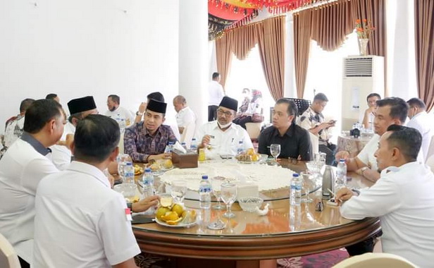 Wawako Rahmadhani saat menghadiri silaturrahmi.