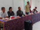 Camat Sipora Selatan saat memberi sambutan.