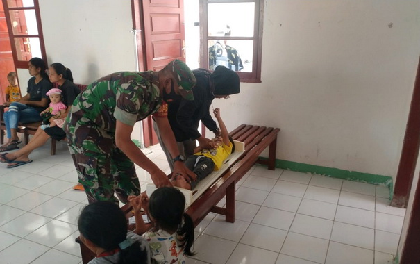 Pelaksanaan Posyandu di Sioban.