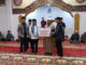 Penyerahan bantuan buat Masjid Baiturrahim Jorong Kubang Landai.