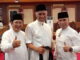 Wasekjen DPP Gebu Minang, Alirmansori bersama Gubernur Sumbar Mahyeldi dan Pituo DPW Sumbar, Suryadi Asmi.