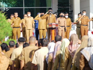 Apel perdana pasca lebaran di Pemko Bukittinggi.