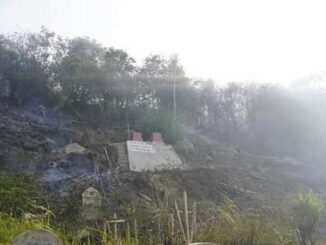 Kawasan yang terbakar di Sarilamak.