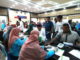 Kegiatan lounching gerakan deteksi dini faktor risiko PTM dengan melakukan pemeriksaan antropometri,pengukuran tekanan darah, gula darahdan kalesterol.