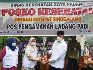 Mahyeldi Saat Mengunjungi Posko Pengamanan Lebaran