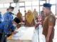 Wabup Hariansyah saat melaksanakan pelantikan.