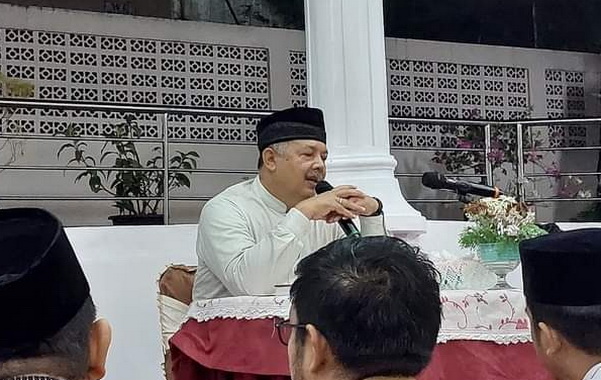 Wako H. Zul Elfian Umar saat memberi tausiah.