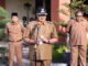 Wako H. Zul Elfian saat memimpin apel gabungan.
