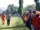 Wawako Ramadhani saat mengontrol peserta apel gabungan.