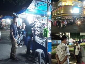 Wako Pariaman Dr. Genius Umar memantau geliat ekonomi di Kampung Cino dan di simpang Tugu Tabuik Pariaman.