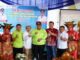 Bupati Padang Pariaman Suhatri Bur berfoto bersama dengan tim penilai Sumbar, Kadinkes dan pengurus Kelompok Asman Happy.