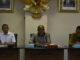 Ketua DPRD Sumbar, Supardi saat menerima kedatangan wali murid SMPN1 Padang.