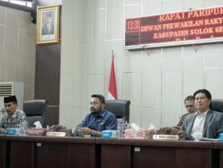 Rapat paripurna DPRD Kab. Solok Selatan.