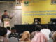 Sosialisasi tentang kewajiban pekerja konstruksi bersertifikat di Sumatera Barat, bertempat di Hotel Pangeran Beach.