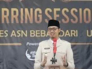 Wako Erman Safar saat sosialisasi.