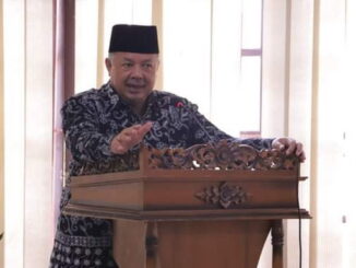 Wako H. Zul Elfian Umar saat memberi sambutan.
