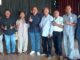 Ketua DPRD Propinsi Sumatera Barat Supardi bersama sejumlah anggota PWI Payakumbuh yang mengikuti sosialisasi perda No.17 tahun 2018.