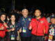 Wagub Audy Joinaldy saat menghadiri pembukaan Fornas VI di Palembang.