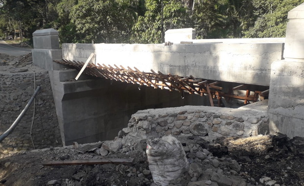 Jembatan air penjagaan CS Batas Kota Lubuk Sikaping - Panti Kabupaten Pasaman,