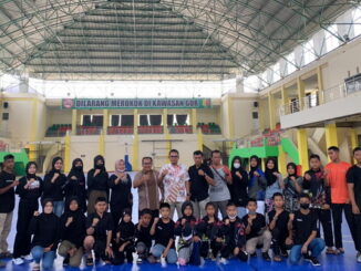 Pelepasan atlet Karate Kota Solok menuju Kejurda tingkat Provinsi Sumatera Barat.