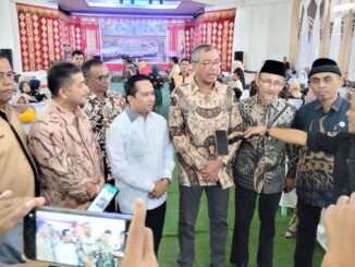 Wako Riza Falepi saat Silaturrahmi Badunsanak dan Pengukuhan Pengurus DPD PKDP Kota Payakumbuh periode 2022-2027.