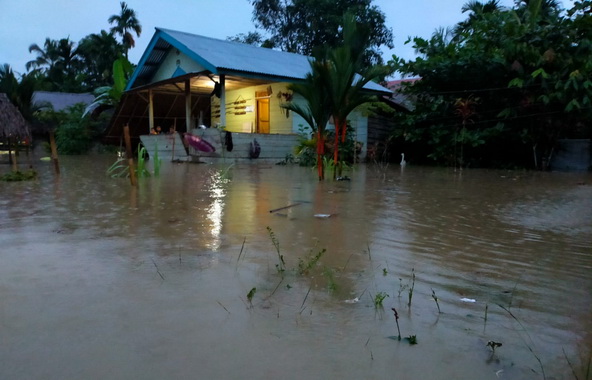 Desa Matotonan yang terendam banjir.