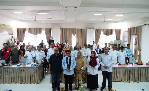 Foto bersama usai pembukaan Muskab PMI Tanah Datar..