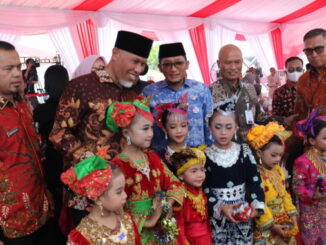 Gubbernur Mahyeldi saat Closing Ceremony & Harvesting Gerakan Nasional (Gernas) BBI Sumbar.