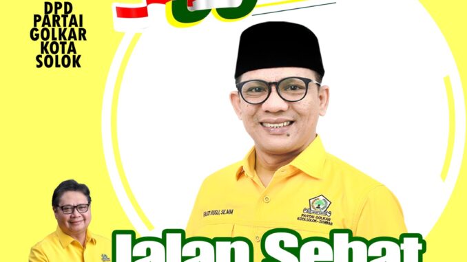 HUT Ke-58, DPD Partai Golkar Kota Solok Selenggarakan Jalan Sehat Dengan Segudang Door Prize
