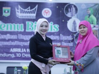 Umi Harneli saat pembukaan acara Temu Bisnis UMKM bersama pengusaha di Jawa Barat