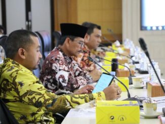 Wagub Sumbar bersama Bupati 50 Kota saat rakor dengan Kemenkopolhukam membahas kelanjutan pembangunan Monumen Bela Negara yang ada di Kototinggi
