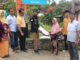 6,2 ton cadangan pangan Limapuluh Kota disalur kepada 627 orang warga Koto Tangah yang nembutuhjsn oleh Bupati Syafaruddin