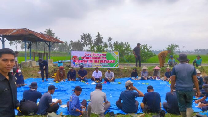 Goro Bersama Pj. Walikota Payakumbuh di Banda Sawah Baruah, Kelurahan Tigo Koto Diate