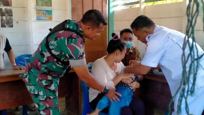 Suntik Polio Untuk Balita Dilakukan Serentak Di Desa Muntei