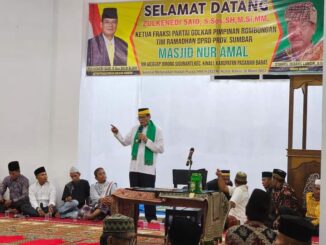 Bantuan Masjid Nur Amal Nagari Sigunanti Kinali Diserahkan Anggota DPRD Sumbar Zulkenedi Said